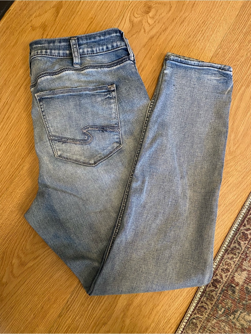 Silver Jeans Co. Avery Skinny Jeans Women’s W34 L31 Light Wash Stretch Denim